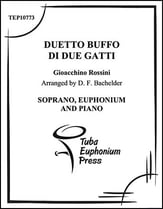 Duetto Buffo di Due Gatti Soprano, Euphonium and Piano P.O.D. cover
